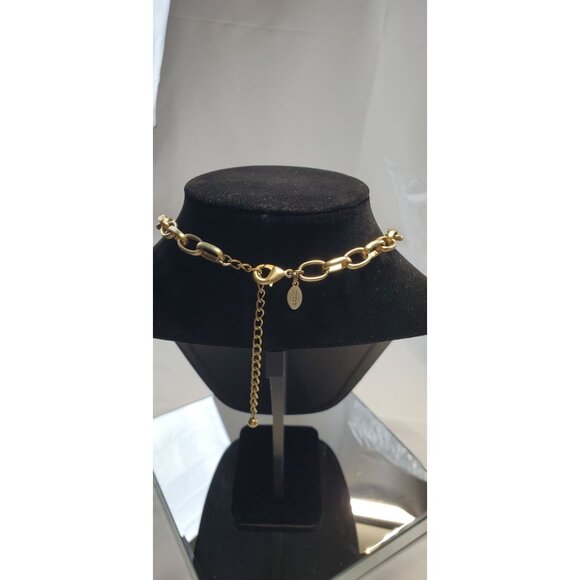 Vintage Chico's Gold Chain Necklace Unique Design Adjustable Fashion Jewelry - Picture 9 of 14
